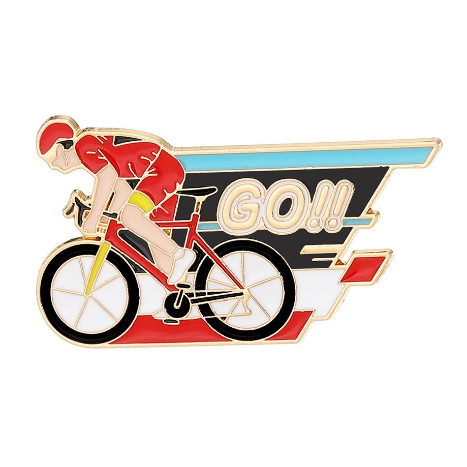Mountain Biking Competition - Pin de Solapa de Ciclista de