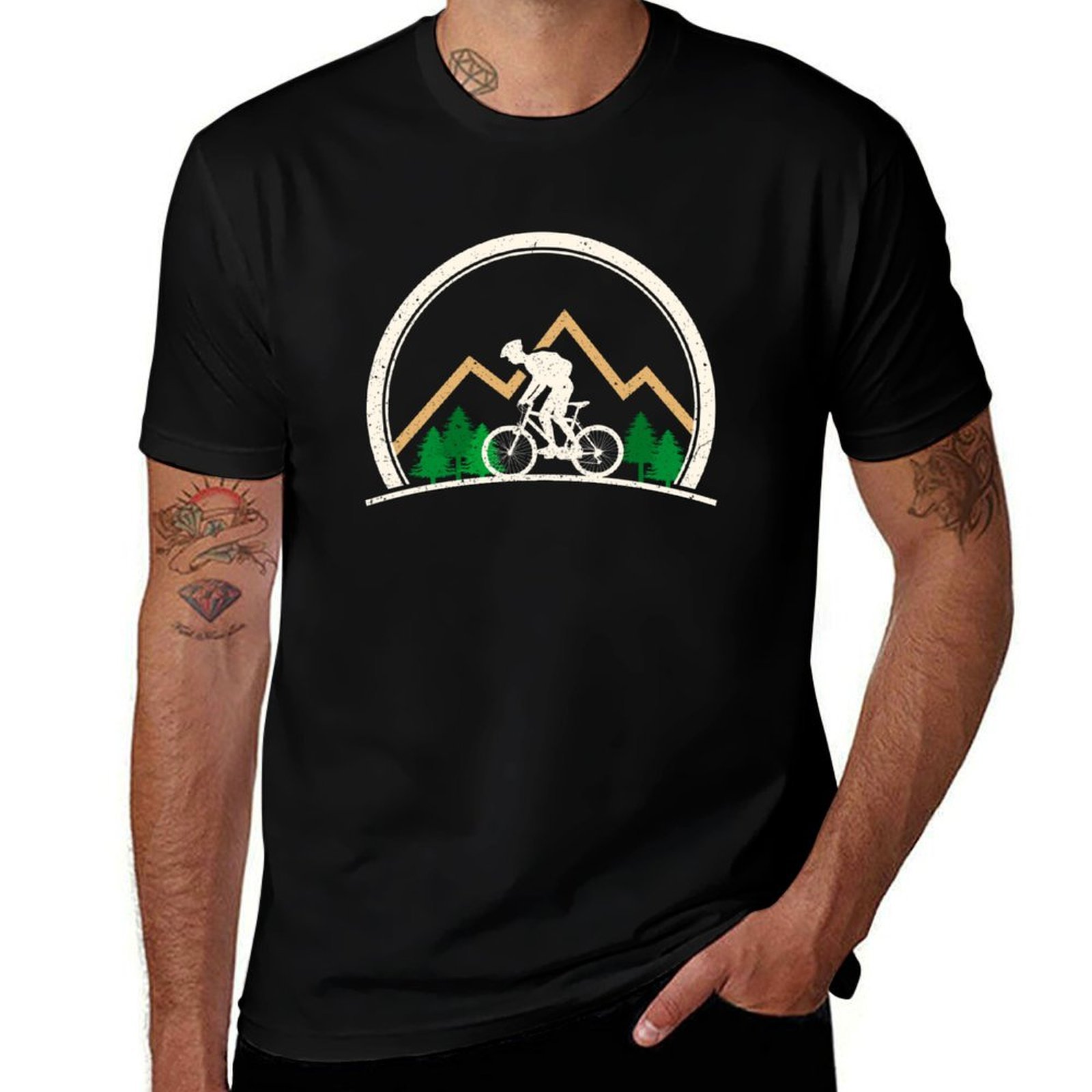 Mountain Biking Extreme - Camiseta de Estilo Retro para Amantes