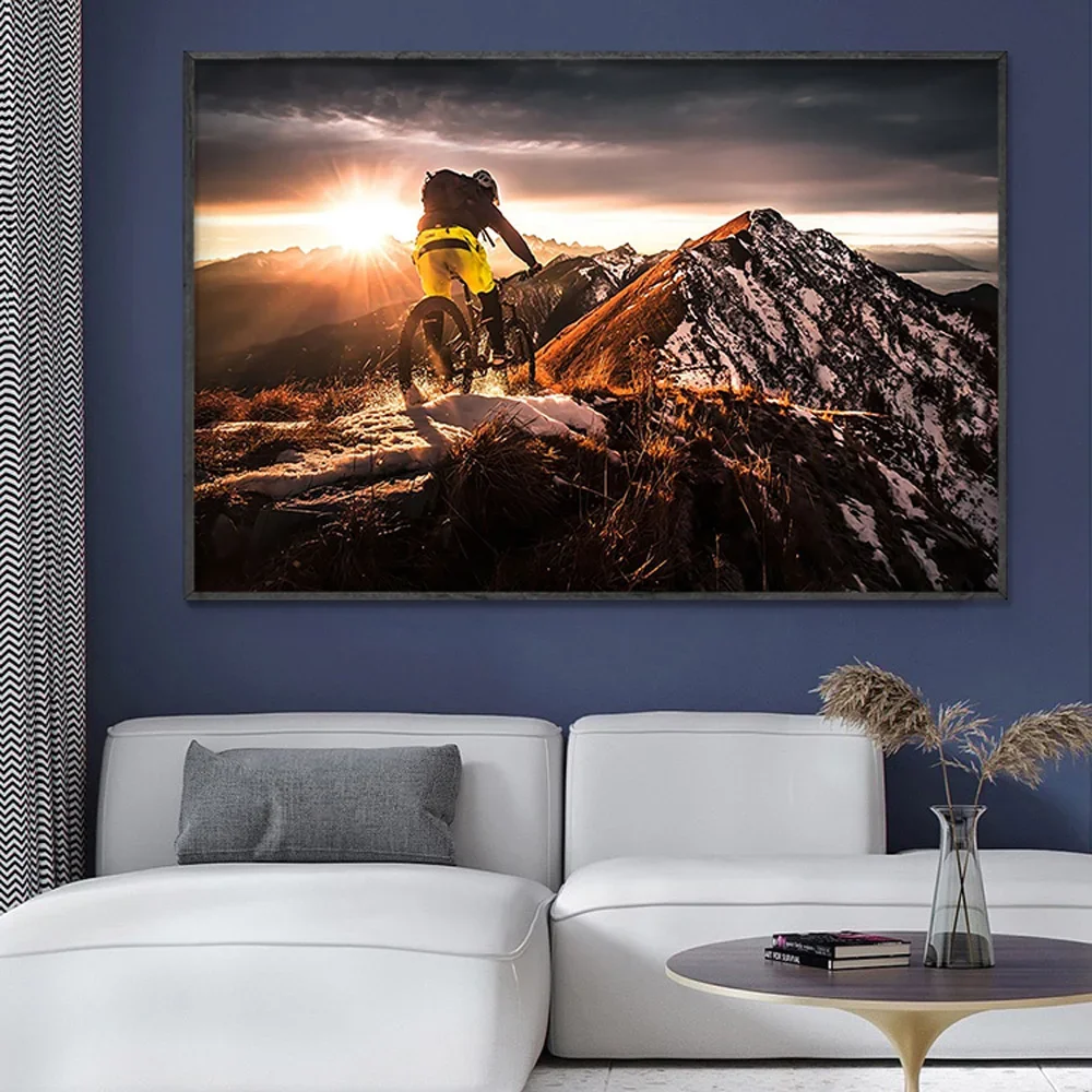 Mountain Biking Movies - SP080 Póster de pared de tela