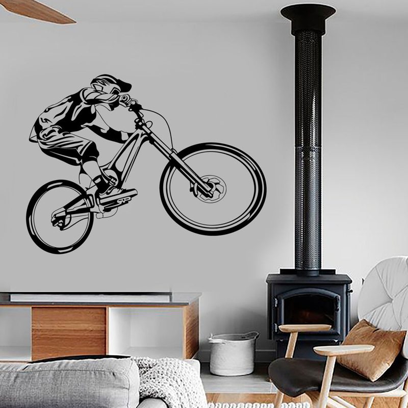 Mountain Biking Extreme - Calcomanía de vinilo de pared para