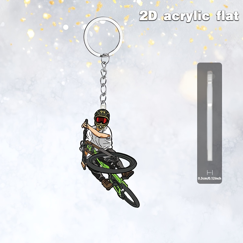 Mountain Biking Extreme - Llavero de Acrílico con Diseño de