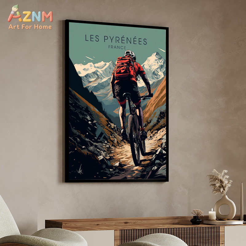 AZNM - Póster artístico de par - Mountain Biking Extreme reseña y precio