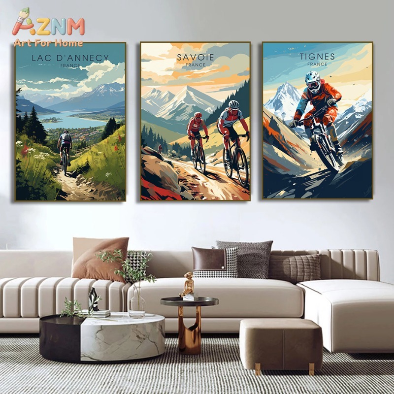 AZNM - Póster artístico de par - Mountain Biking Extreme reseña y precio