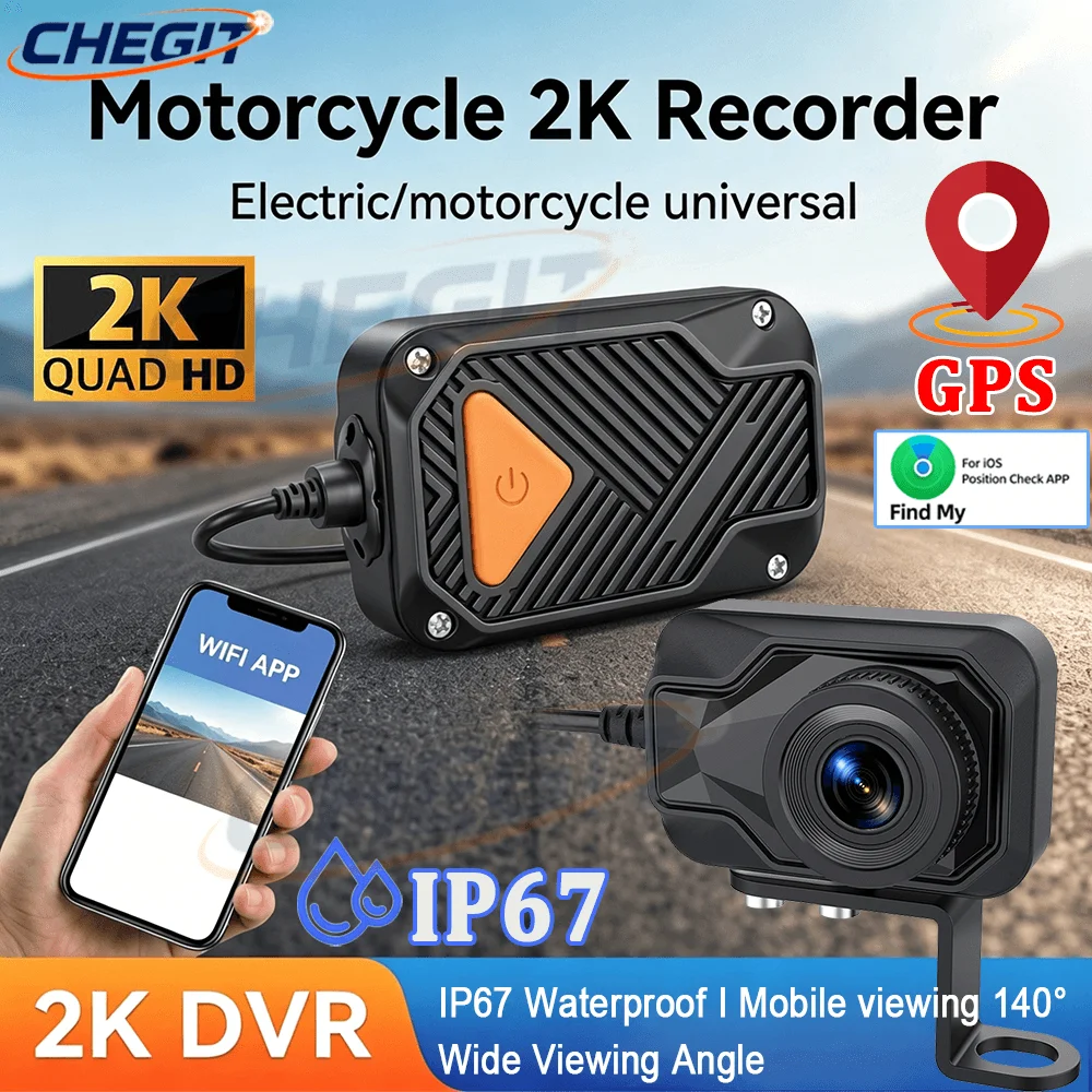 Cámara DVR para Motocicleta 2K - Mountain Biking App reseña y precio