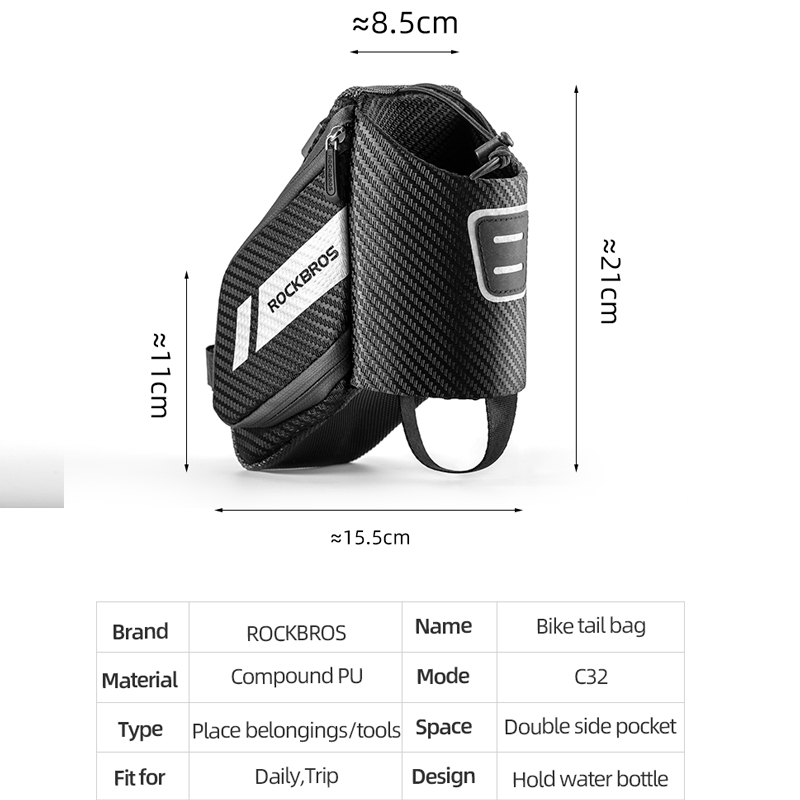 ROCKBROS-bolsa trasera para bi - Mountain Biking Waist Pack reseña y precio