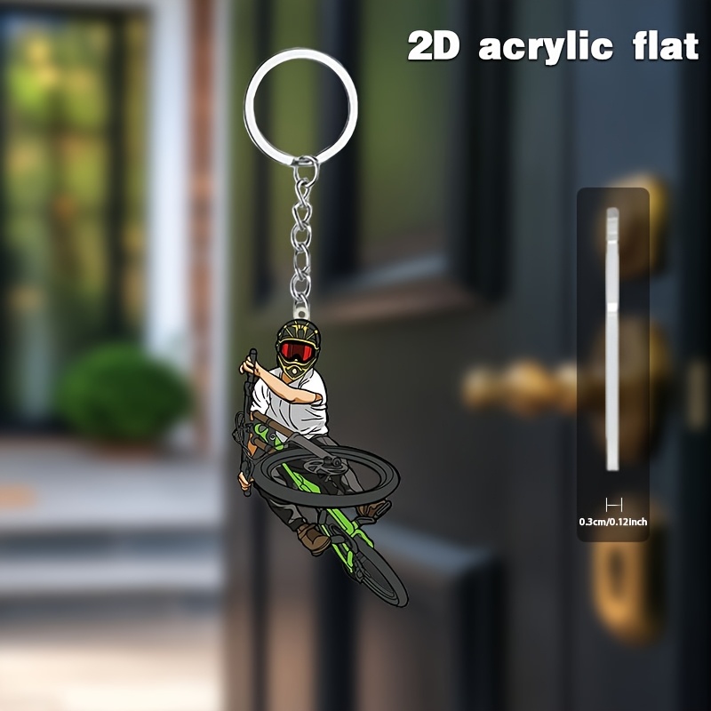 Llavero de Acrílico con Diseño - Mountain Biking Extreme reseña y precio