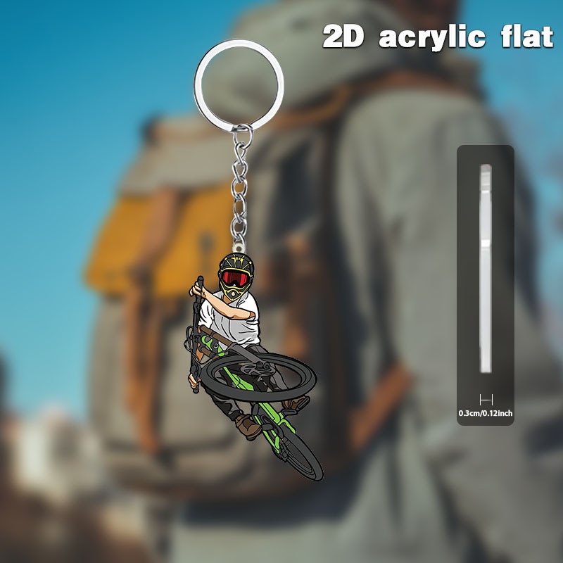 Llavero de Acrílico con Diseño - Mountain Biking Extreme reseña y precio